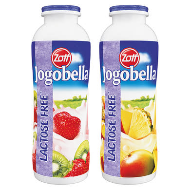 Zott Jogobella laktózmentes joghurtos ital cukorral és édesítőszerekkel