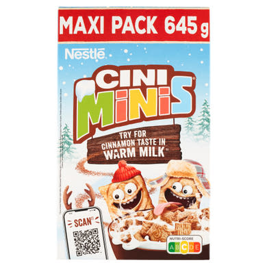 Cini Minis ropogós fahéjas gabonapehely teljes kiőrlésű búzával