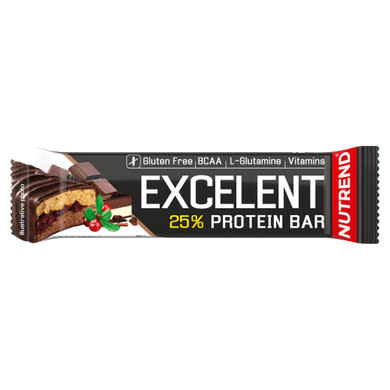 Nutrend Excelent Protein Bar Double Chocolate+Nougat with Cranberries fehérjeszelet
