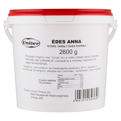 Univer Édes Anna nyers, darált édes paprika