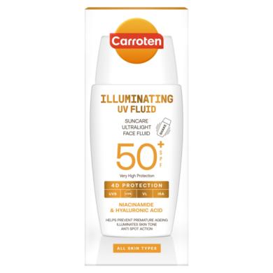 Carroten Illuminating UV Fluid fényvédő arcra SPF50+