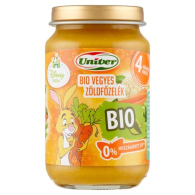 Univer BIO vegyes zöldfőzelék zöldségpüré a bébinek 4 hónapos kortól