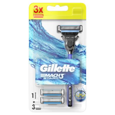 Gillette Mach3 Start Férfi Borotva – 3 db Borotvabetéttel