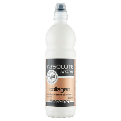 Absolute LifeStyle Collagen energiamentes bodza-citrom-eper ízű szénsavmentes üdítőital