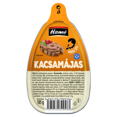 Hamé kacsamájas