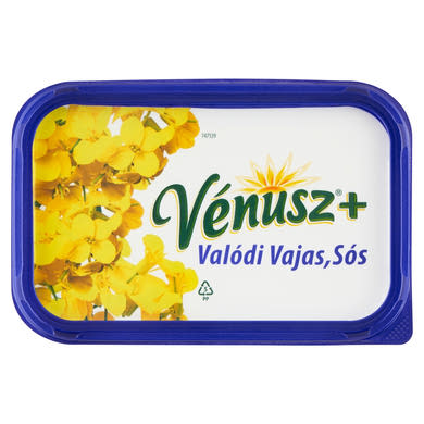 Vénusz+ Valódi Vajas, Sós 55% zsírtartalmú margarin
