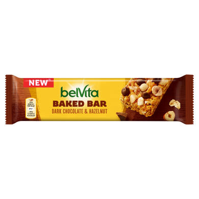 Belvita Baked Bar gabonás szelet csokoládédarabokkal és mogyoróval