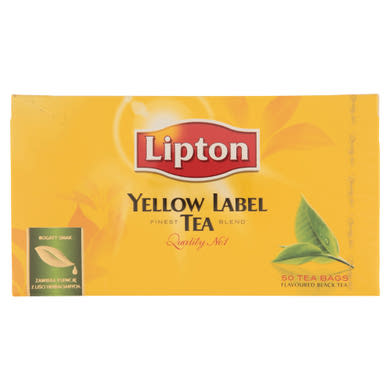 Lipton Yellow Label ízesített fekete tea 50 filter 100 g