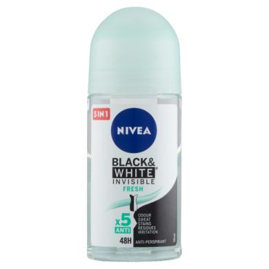 NIVEA Black & White Invisible Fresh golyós dezodor