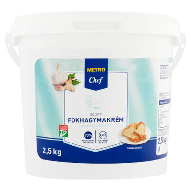 Metro Chef sózott fokhagymakrém 2,5 kg