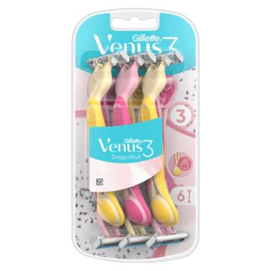 Gillette Venus 3 Dragonfruit Eldobható Borotva, 6 db