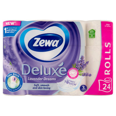 Zewa Deluxe Lavender Dreams toalettpapír 3 rétegű 24 tekercs