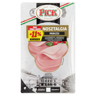 PICK Nosztalgia szeletelt marha- és sertéshúsból készült párizsi