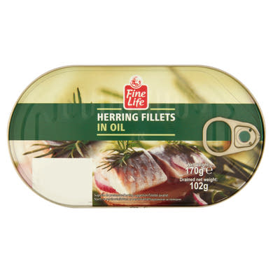 Fine Life hering filé növényi olajban