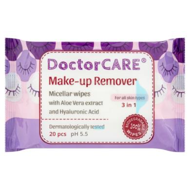 DoctorCare micellás sminklemosó nedves törlőkendő