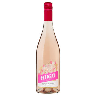 Hugo Rosé fehérbor alapú, bodzavirág- és lime ízű, szénsavas ital 7%