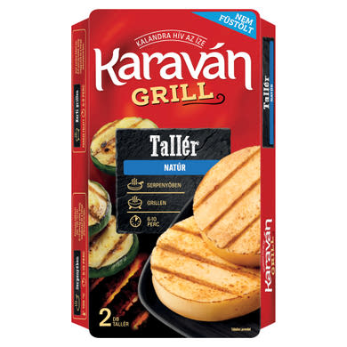 Karaván Grill Tallér natúr grillsajtkészítmény tejszínnel és tojásfehérjével 2 x  (140 g)