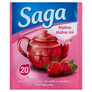 Saga málna ízű gyümölcstea