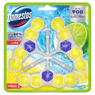 Domestos Power 5 Lime WC frissítő blokk 3 x