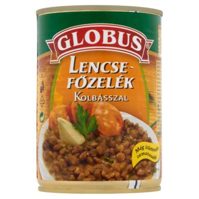 Globus lencsefőzelék kolbásszal