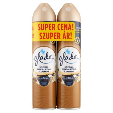 Glade Sensual Sandalwood & Jasmine légfrissítő aeroszol 2 x