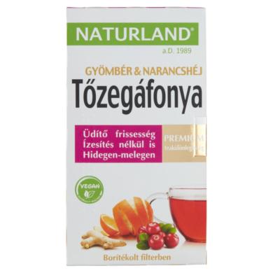 Naturland Premium Fruit & Herbal tőzegáfonya & gyömbér & narancshéj gyümölcstea