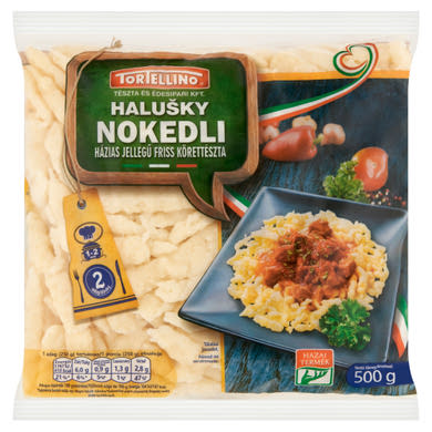 Tortellino nokedli házias jellegű friss körettészta