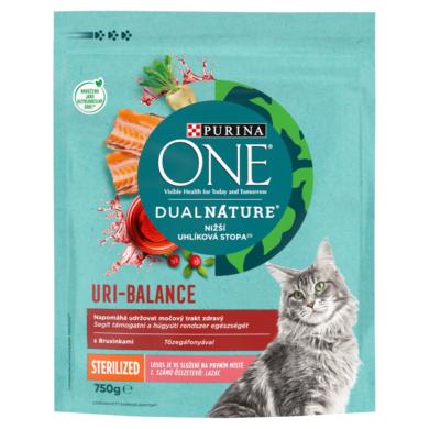 Purina One Dual Nature száraz macskaeledel adult steril lazac& áfonya