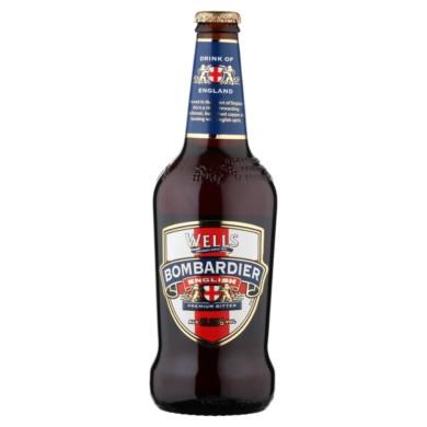 Bombardier import angol ale bitter típusú félbarna sör 5,2%