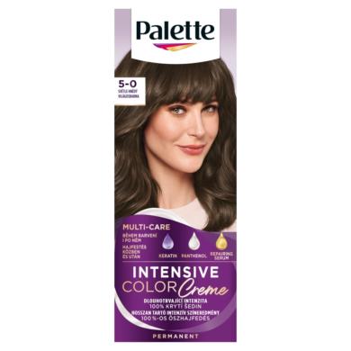 Schwarzkopf Palette Intensive Color Creme tartós hajfesték 5-0 világosbarna (N4)