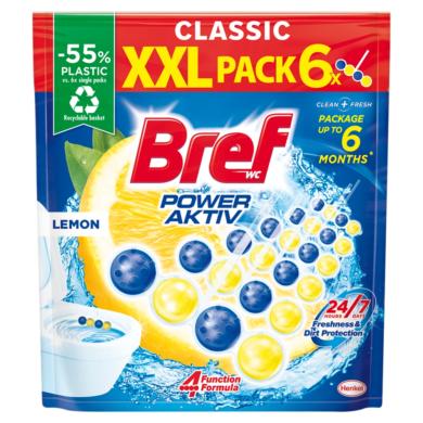 Bref Power Aktiv Lemon WC frissítő 6 x  (300 g)