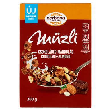 Cerbona csokoládés-mandulás müzli