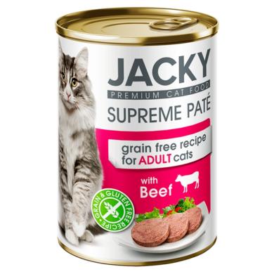 Jacky marhahúsban gazdag pástétom teljes értékű állateledel felnőtt macskák számára