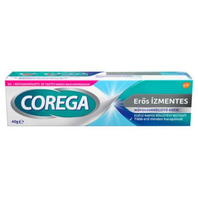 Corega Erős ízmentes műfogsorrögzítő krém