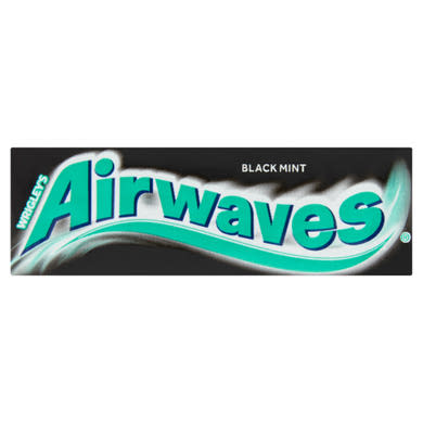 Airwaves Black Mint mentol- és ánizsízű rágógumi