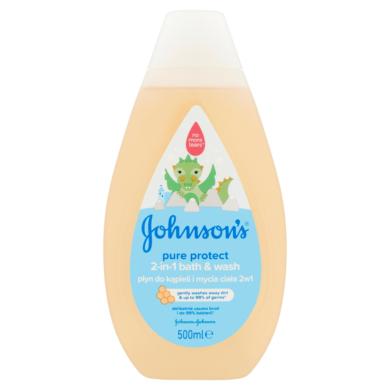 JOHNSON'S® Pure Protect 2 az 1-ben fürdető és tusfürdő gyermekeknek