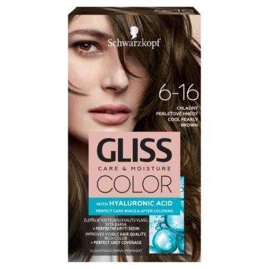 Schwarzkopf Gliss Color tartós hajfesték 6-16 Hűvös gyöngybarna