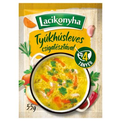 Lacikonyha tyúkhúsleves csigatésztával