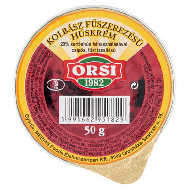 Orsi kolbász fűszerezésű húskrém