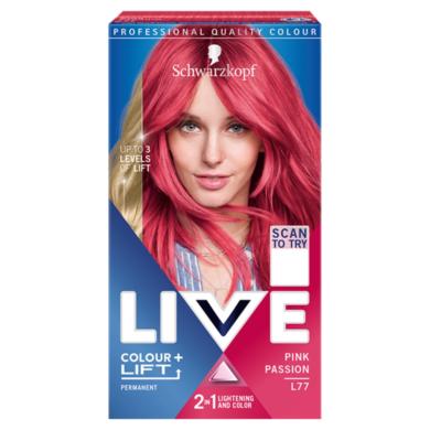 Schwarzkopf Live Lift+ L77 Pink szenvedély tartós hajfesték