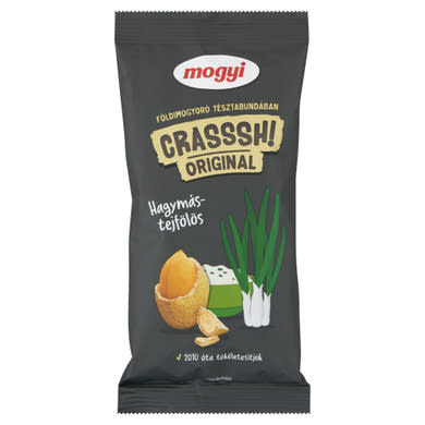 Mogyi Crasssh! hagymás-tejfölös tésztabundában pörkölt földimogyoró