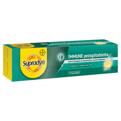 Supradyn Immune pezsgőtabletta, immunrendszer támogatás felnőtteknek