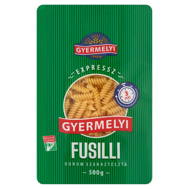 Gyermelyi Expressz Fusilli durum száraztészta