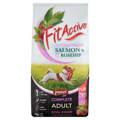 Panzi Fit Active Pure lazac-csipkebogyó teljesértékű eledel felnőtt kutyák részére