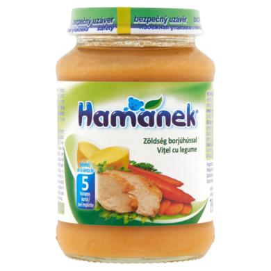 Hamánek Bébiétel Zöldség Borjúhússal 5 Hónapos Kortól
