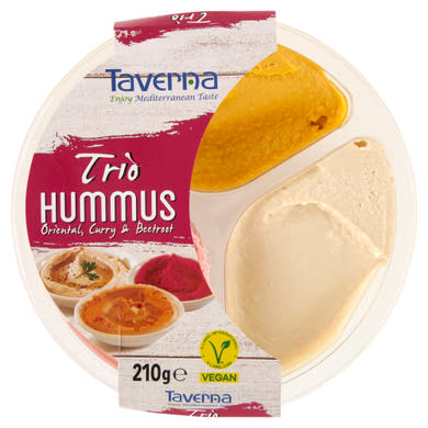 TAVERNA Hummus Trio Oriental/Curry /Cékla