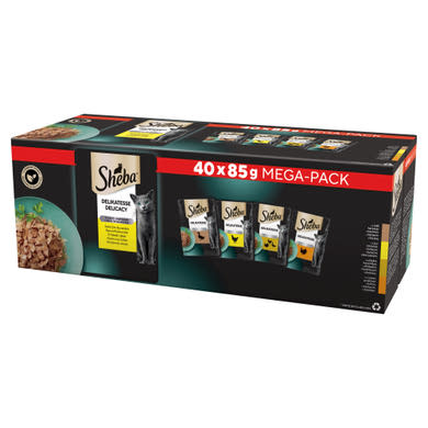 Sheba macska tasak MP szárnyas 40x85g