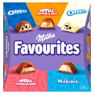 Milka Favourites töltött csokoládé válogatás 11 db