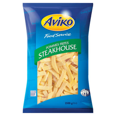 Aviko Food Service elősütött és gyorsfagyasztott steakhouse hasábburgonya