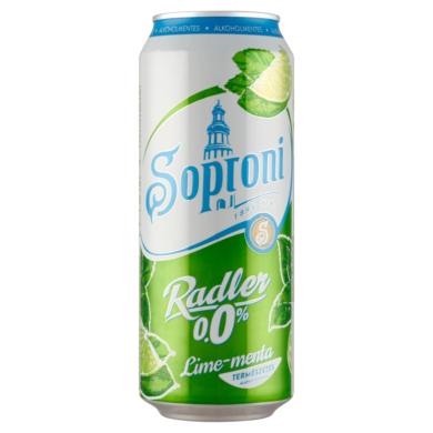 Soproni Radler lime-mentás alkoholmentes sörital